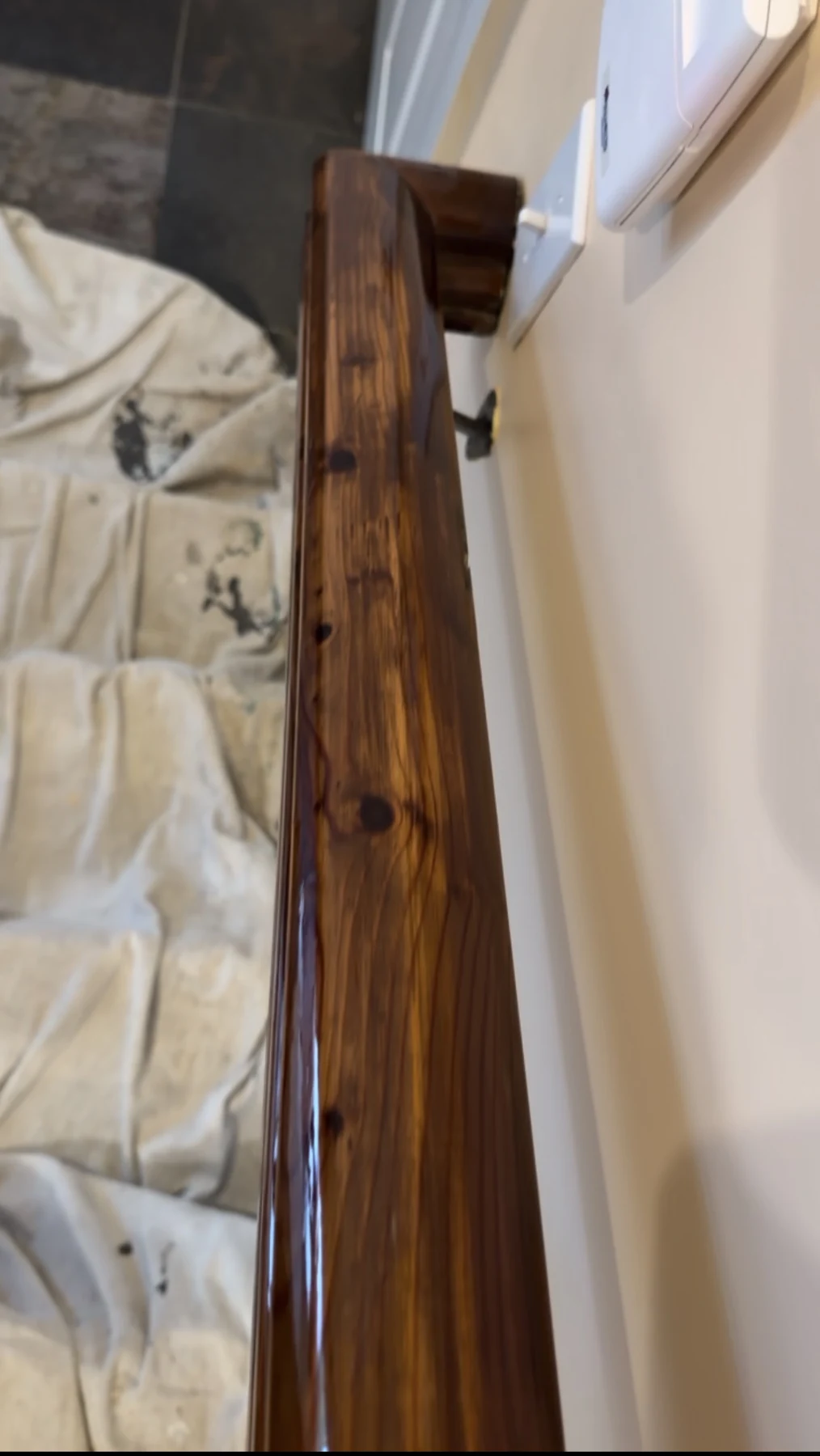 Finished wood handrail restoration by CEHER Group