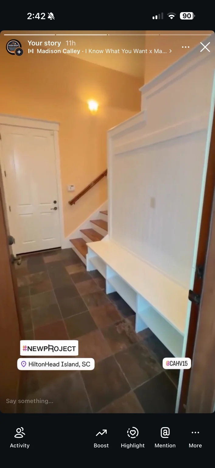 Finished interior project